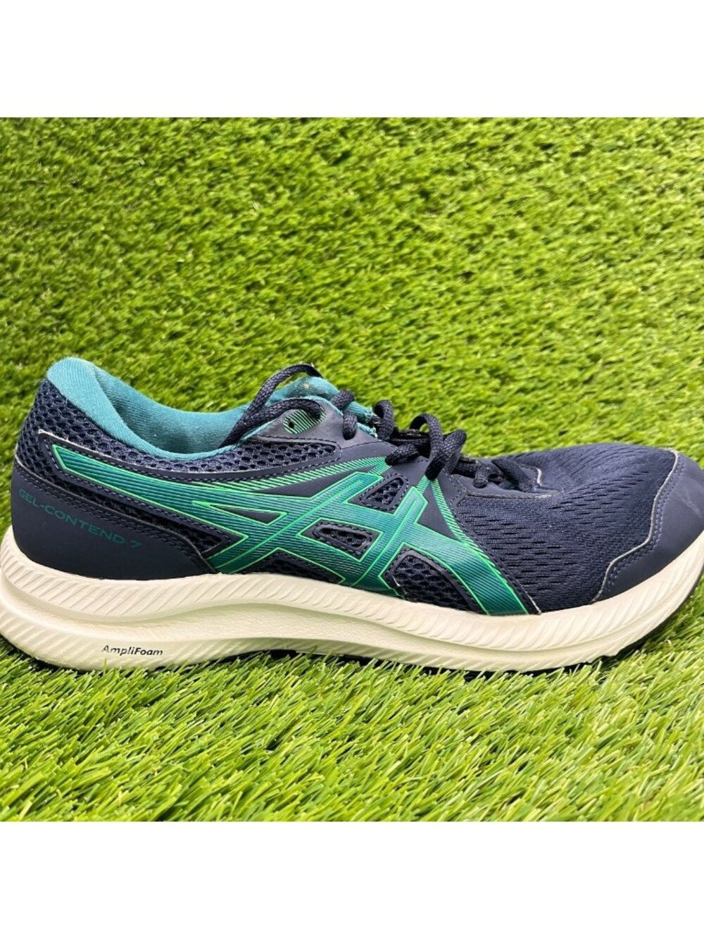 Asics GEL-Contend 7 Mens Size 10 Blue Athletic Running Walking Shoes Sneakers